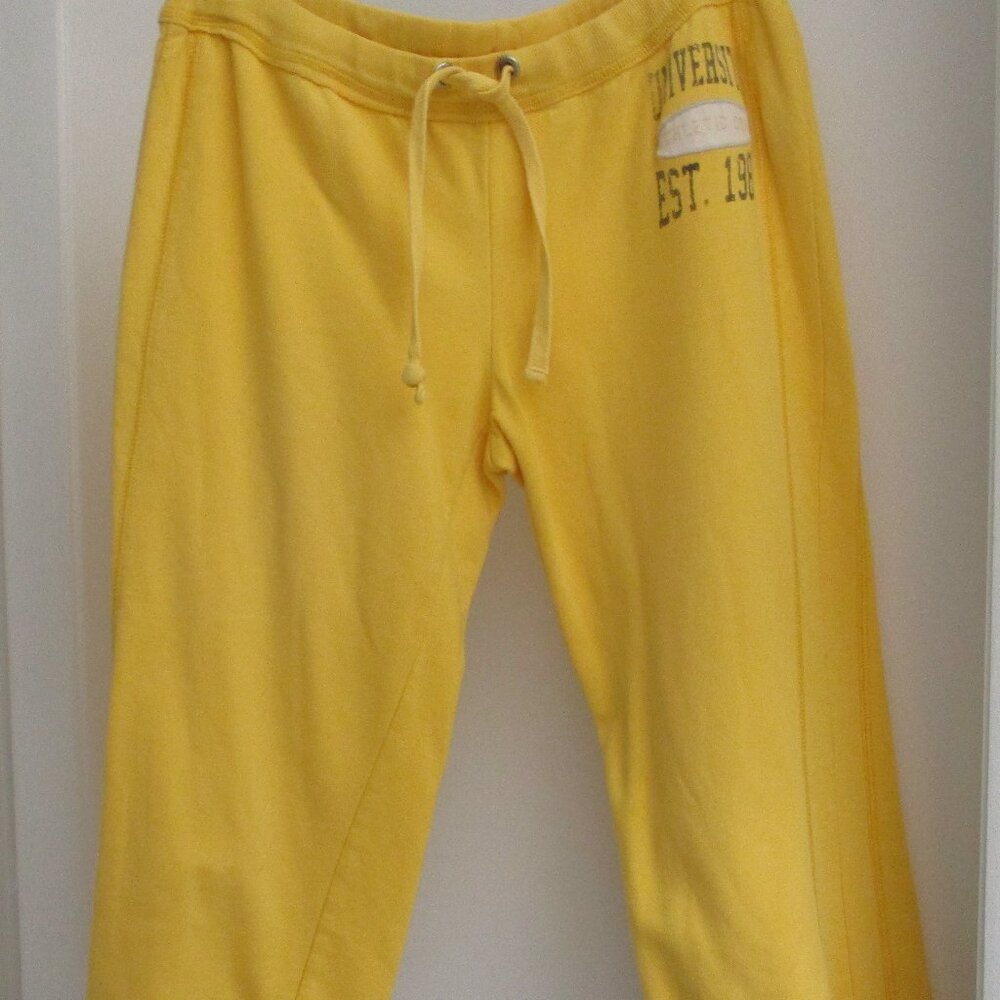 MOSSIMO SUPPLY CO. YELLOW CROP PANTS - SIZE SMALL - Picture 3 of 5